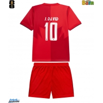 Canada Jonathan David #10 Hjemmedraktsett Barn VM 2026 Kortermet (+ Korte bukser)